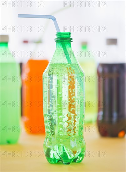 Studio shot of bottles with beverages. Photo: Daniel Grill