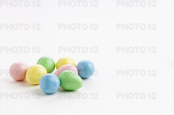 Studio shot of colorful eggs. Photo : Sarah M. Golonka