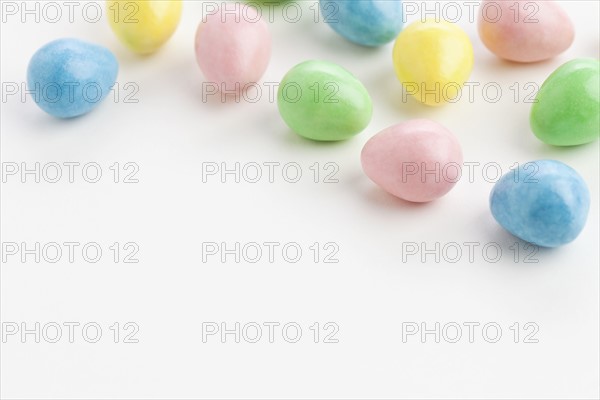 Studio shot of colorful eggs. Photo: Sarah M. Golonka