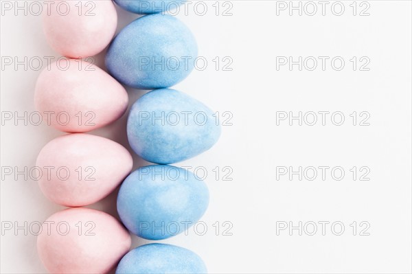 Studio shot of colorful eggs. Photo : Sarah M. Golonka