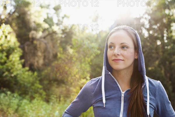 Portrait of woman in tracksuit. Photo : Sarah M. Golonka