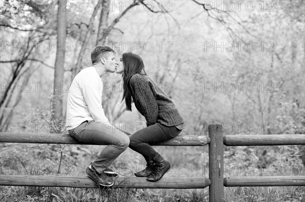 Young couple kissing. Photo: Jessica Peterson