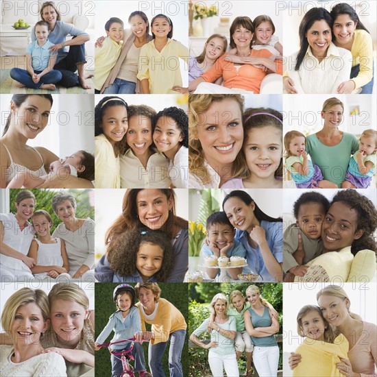 Composite image of families.