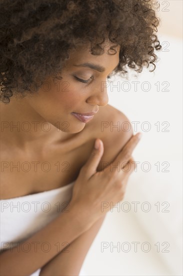 Beauty portrait of woman, studio shot.