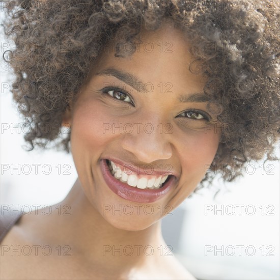 Portrait of woman smiling.