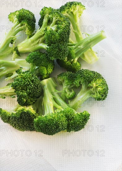 Broccoli on white background, studio shot.