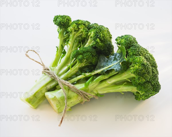 Broccoli on white background, studio shot.