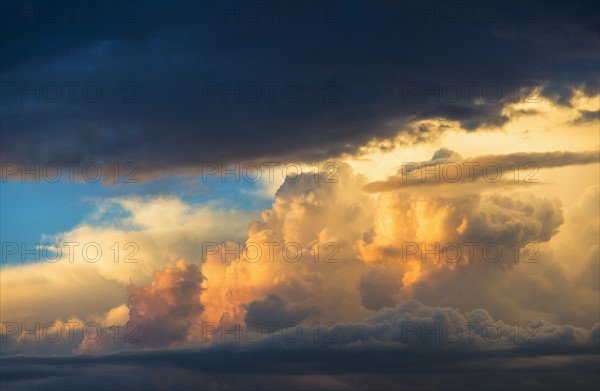 Dramatic sky at sunset.