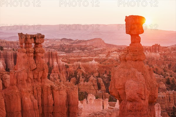 Bryce Canyon at sunset.