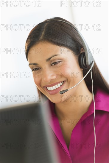 Female telephone worker.