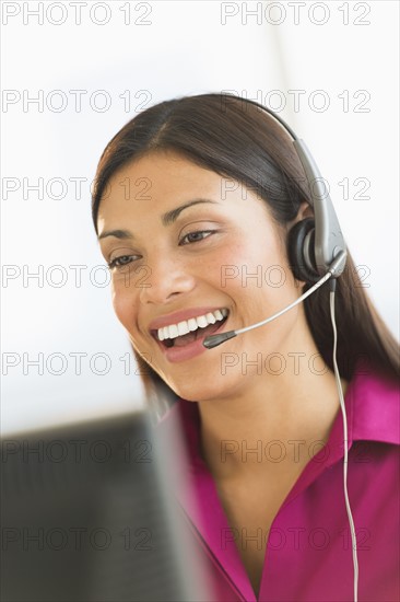 Female telephone worker.