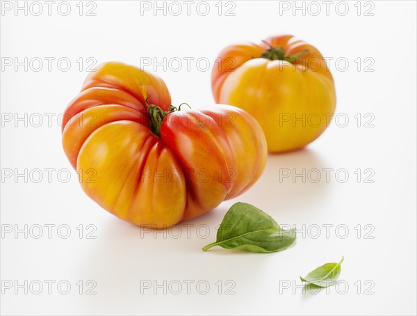 Heirloom tomatoes, studio shot.