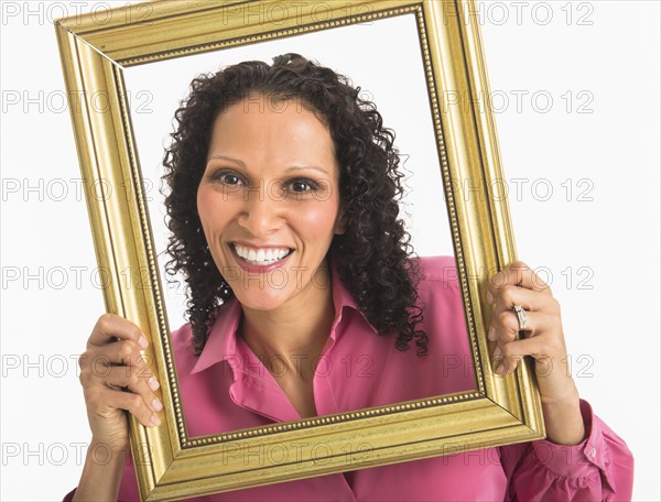 Studio shot of woman.