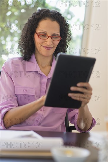 Woman working in office.