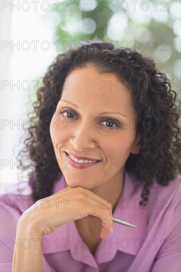 Woman working in office.