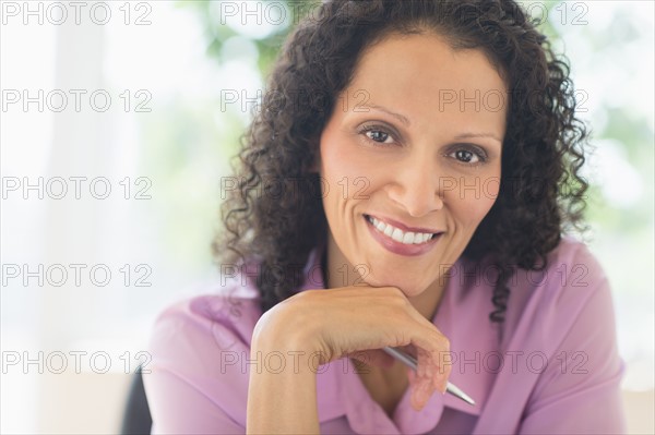 Woman working in office.