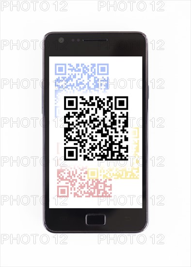 Barcode on mobile phone.