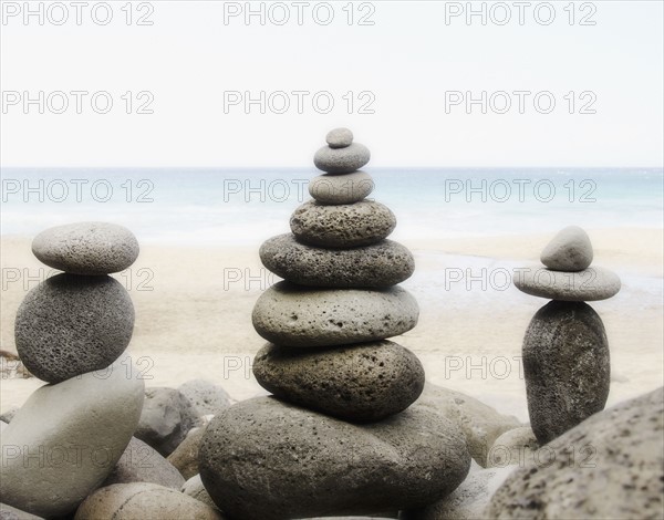 Stacks of pebbles. Photo: Jamie Grill