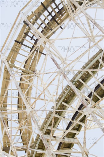 Roller coaster in amusement park. Photo : Jamie Grill