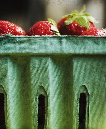 Studio shot of fresh strawberries. Photo: Jamie Grill