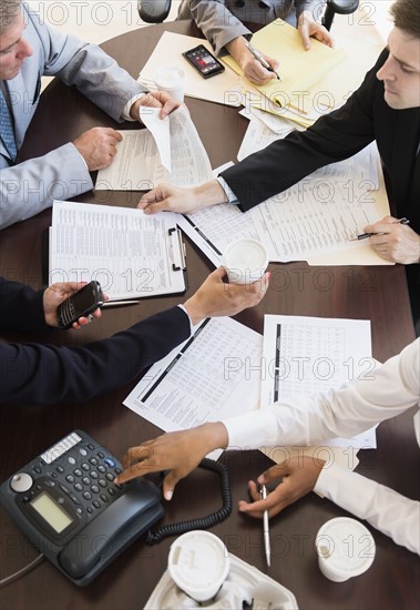 Office meeting in conference room. Photo: Jamie Grill