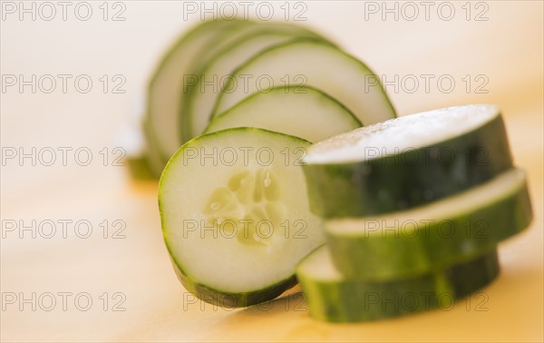 Studio shot of cucumber. Photo : Daniel Grill