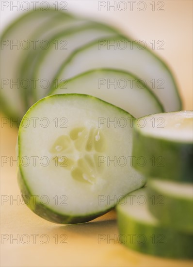 Studio shot of cucumber. Photo: Daniel Grill