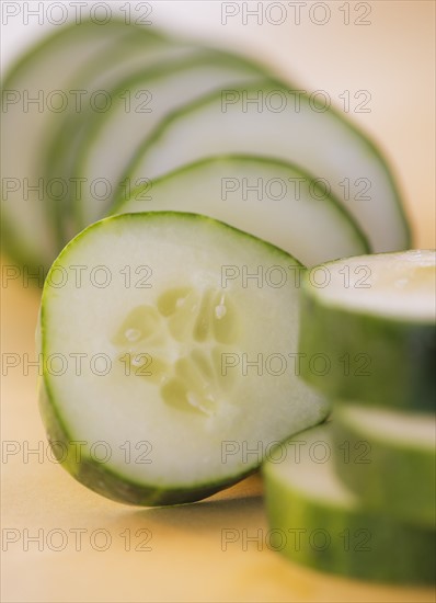 Studio shot of cucumber. Photo : Daniel Grill