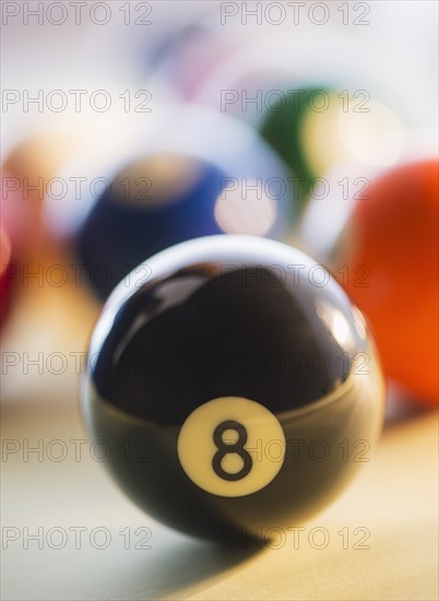 Studio Shot of billiard ball. Photo: Daniel Grill