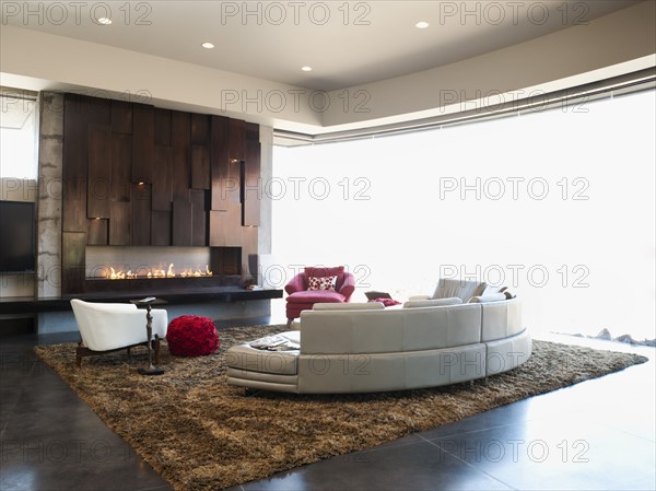 Interior of modern living room.