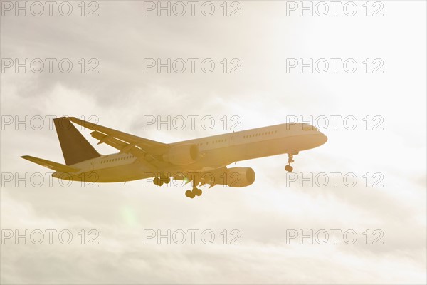 Commercial jet flying through air. Photo : Mike Kemp