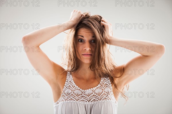 Beautiful woman stressed out. Photo : Mike Kemp