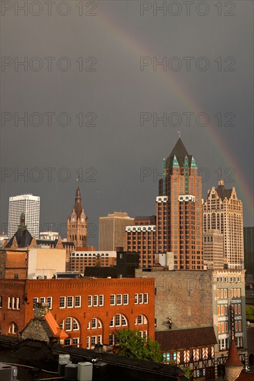 Rainbow over downtown Milwaukee. Photo: Henryk Sadura