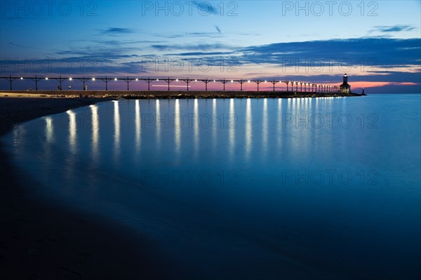 Michigan City Lighthouse at sunset. Photo: Henryk Sadura