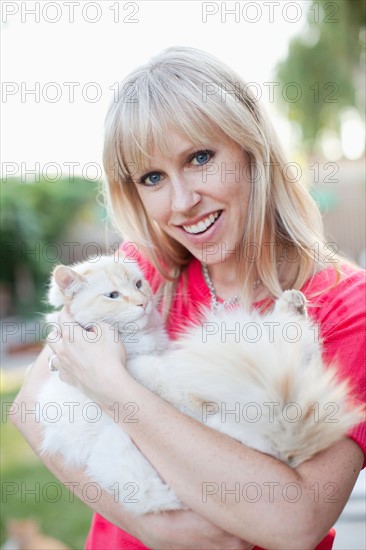 Woman with cat. Photo: Jessica Peterson