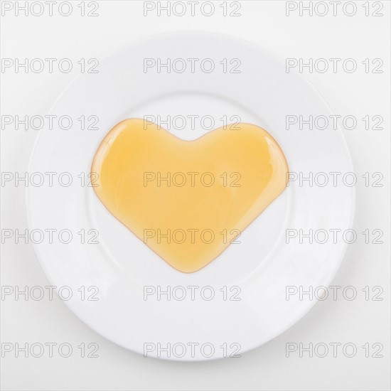 Honey shaped like heart. Photo: Jessica Peterson