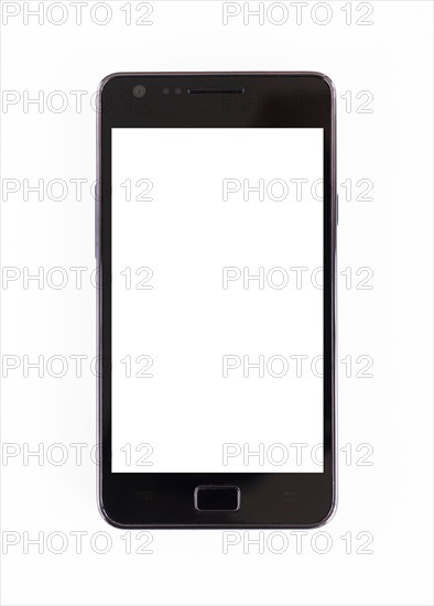 Smartphone on white background.