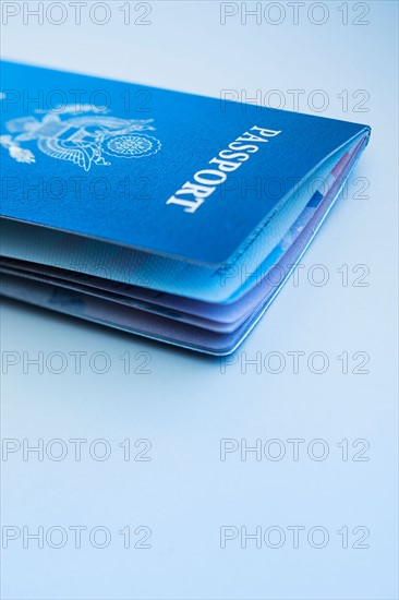 Passport on white background.