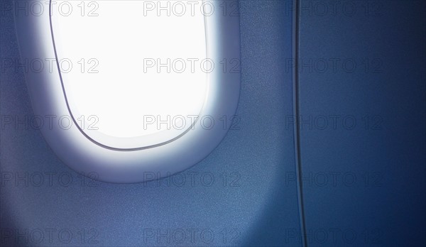 Airplane window.