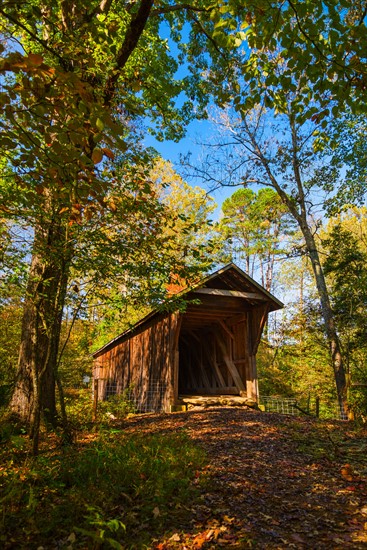 Bunker hill covered bridge. Catawba County, North Carolina.