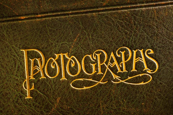 Vintage photo album cover.