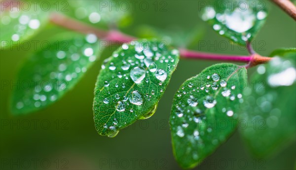 Wet leaves.