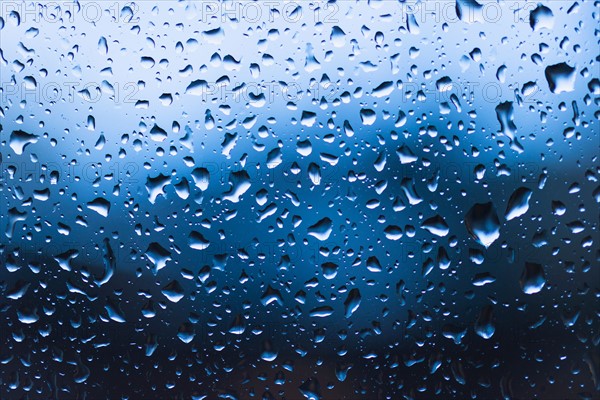 Droplets on window.