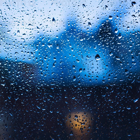 Droplets on window.