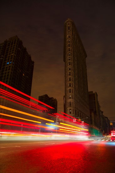 Power loss in downtown during hurricane. New York City, New York.