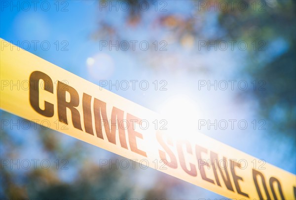 Crime scene barrier tape. New York City, New York.