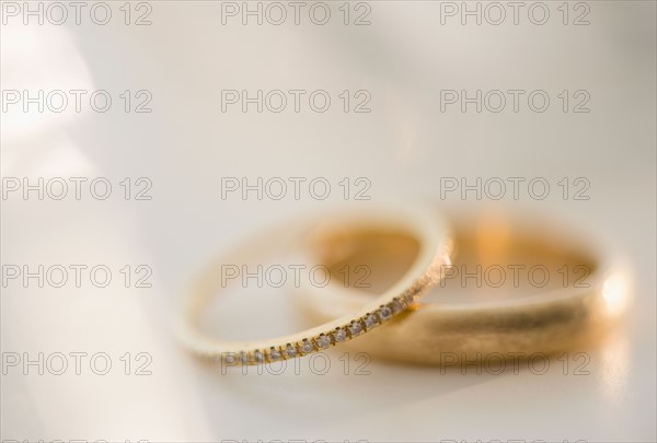 Studio shot of wedding rings