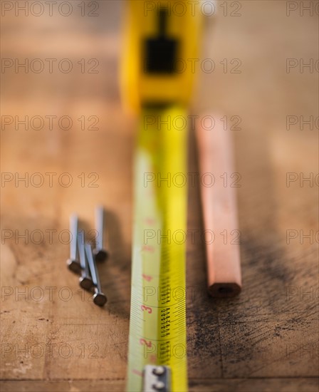 Elevated view of tools