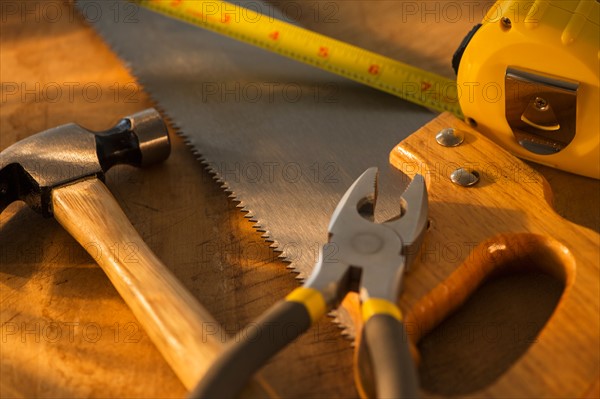 Elevated view of tools