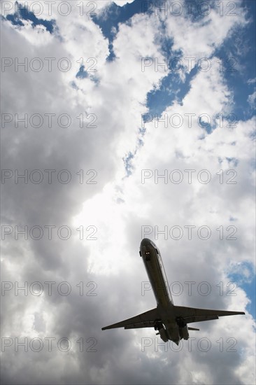 Airplane in sky